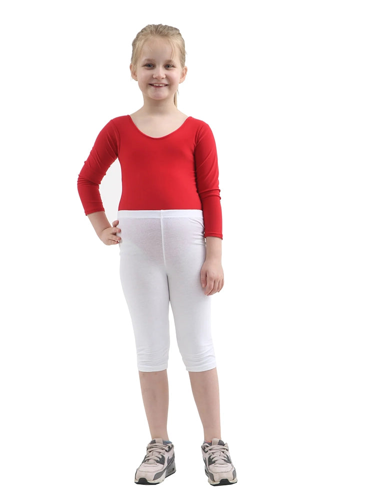 Cotton Leggings 3/4 Length white