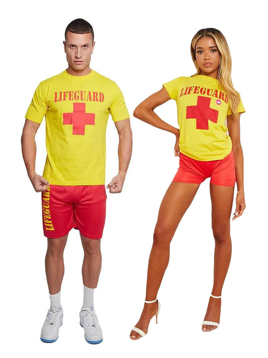 Couple Life Guard Beach Bay Costume