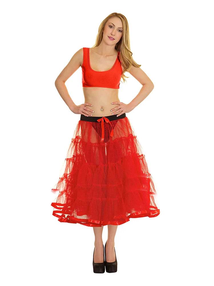 Crazy Chick 5 Tier Petticoat Skirt - thefancydress.co.uk
