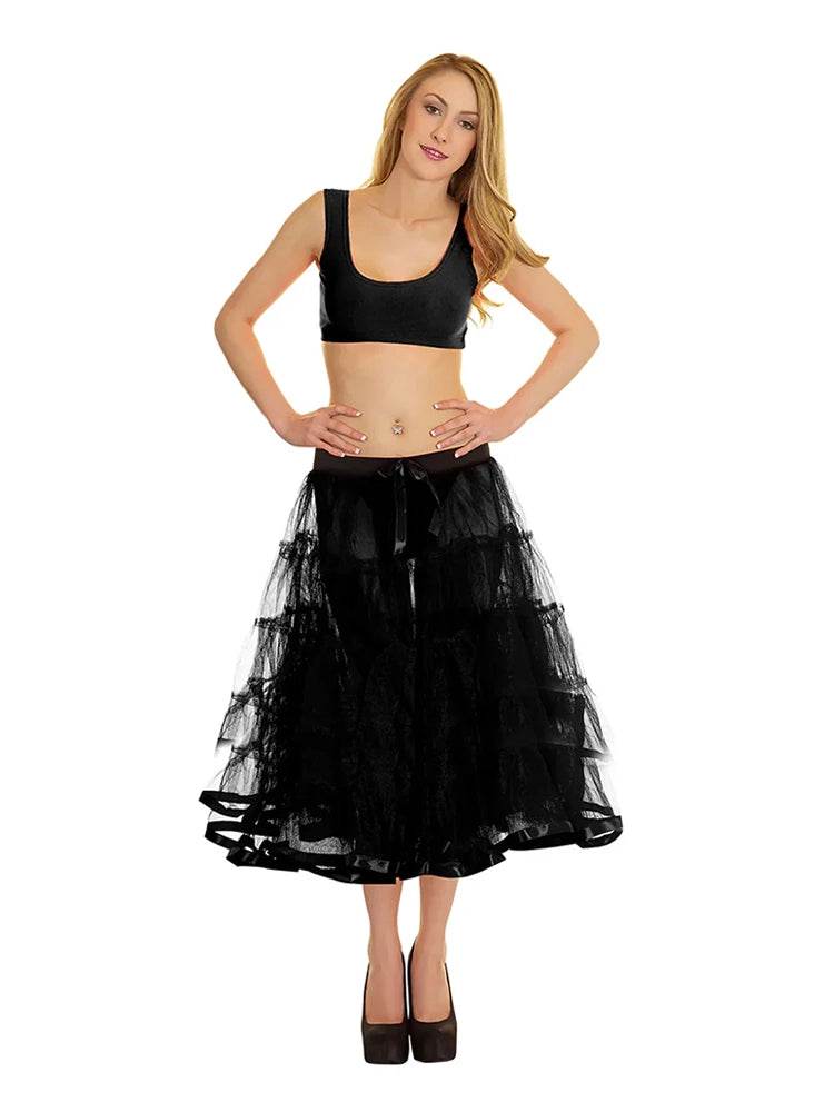 Crazy Chick 5 Tier Petticoat Skirt - thefancydress.co.uk
