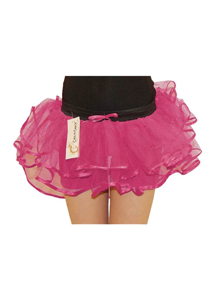 Crazy Chick Girl Burlesque Tutu skirt - thefancydress.co.uk