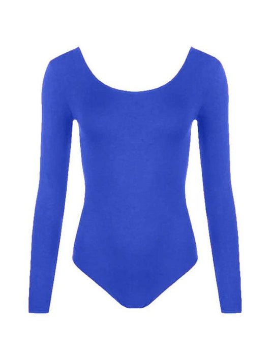 Crazy Chick Girls Microfibre Full Sleeve Plain Leotard - thefancydress.co.uk