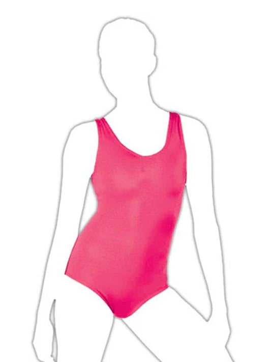 Crazy Chick Girls Plain Sleeveless Leotard - thefancydress.co.uk