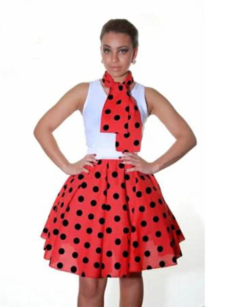 Crazy Chick Polka Dot Skirts 18 (inches) - thefancydress.co.uk