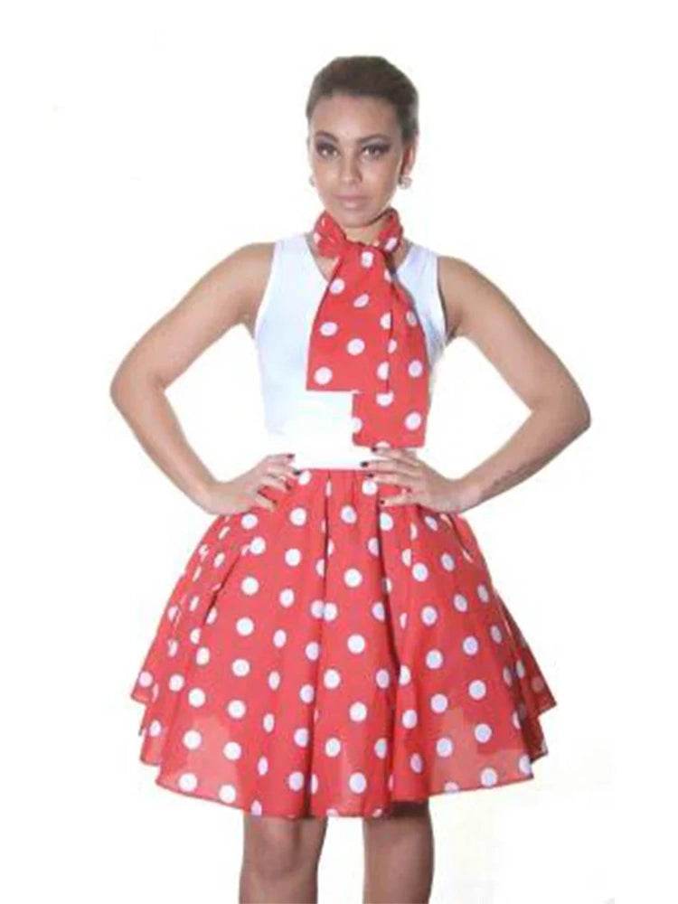 Crazy Chick Polka Dot Skirts 18 (inches) - thefancydress.co.uk