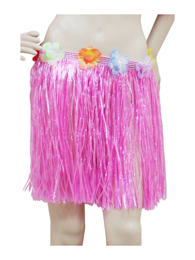 Crazy Chick Hula Skirt With Flowers
