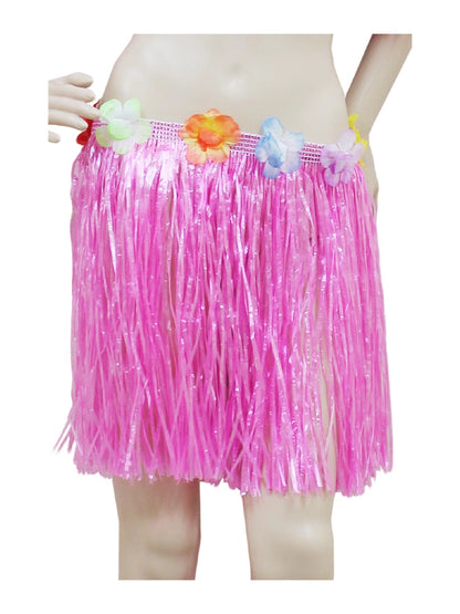 Crazy Chick Hula Skirt With Flowers