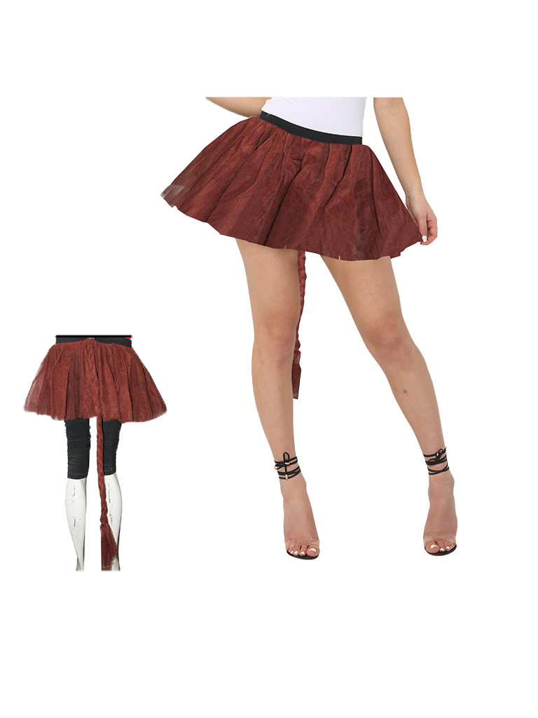 Girl 3 Layer Tutu skirt brown
