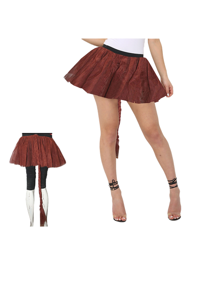 Girl 3 Layer Tutu skirt brown
