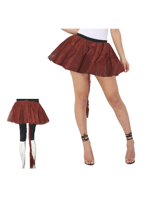 Girl 3 Layer Tutu skirt brown
