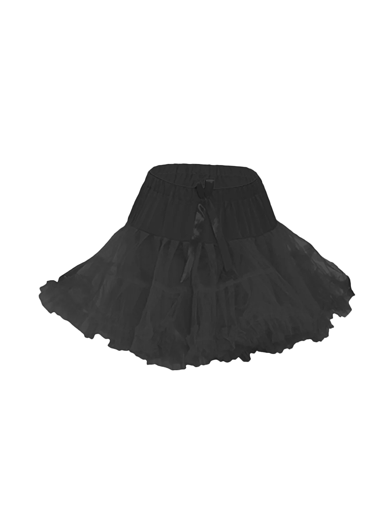 Girl Ruffle Petticoat Tutu Skirt black