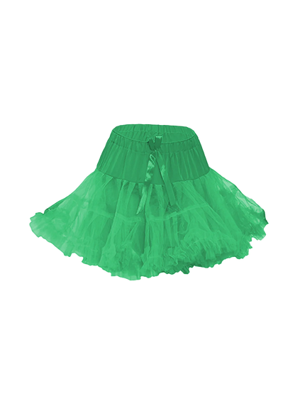 Girl Ruffle Petticoat Tutu Skirt green