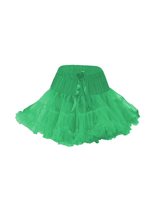 Girl Ruffle Petticoat Tutu Skirt green
