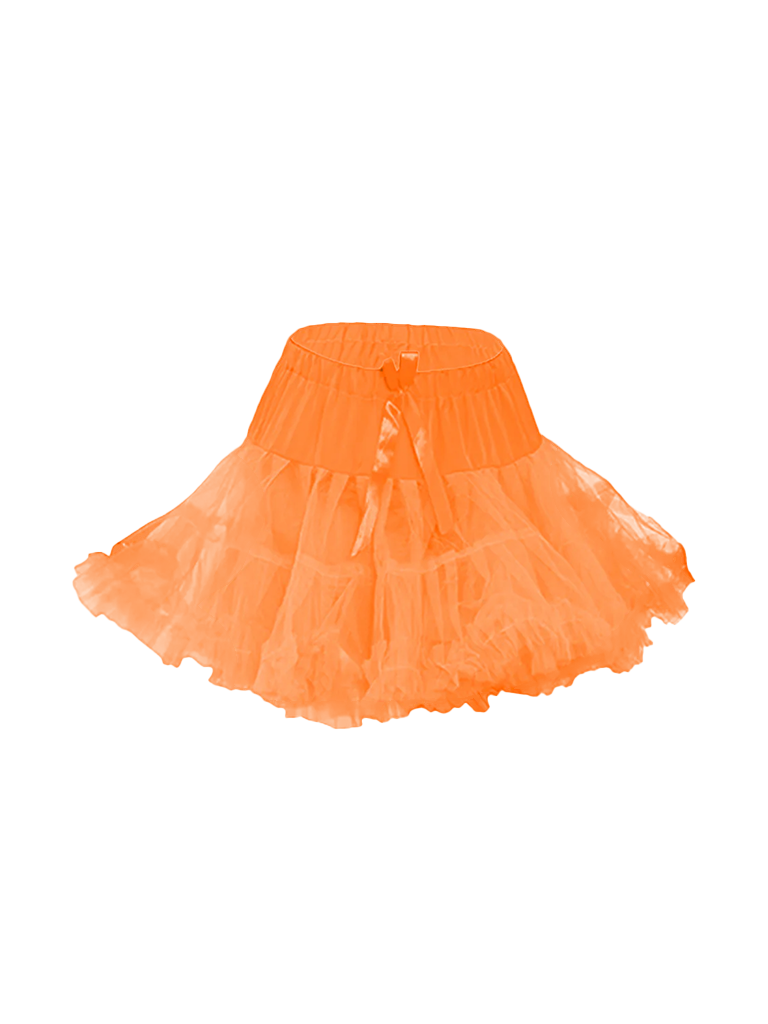 Girl Ruffle Petticoat Tutu Skirt orange