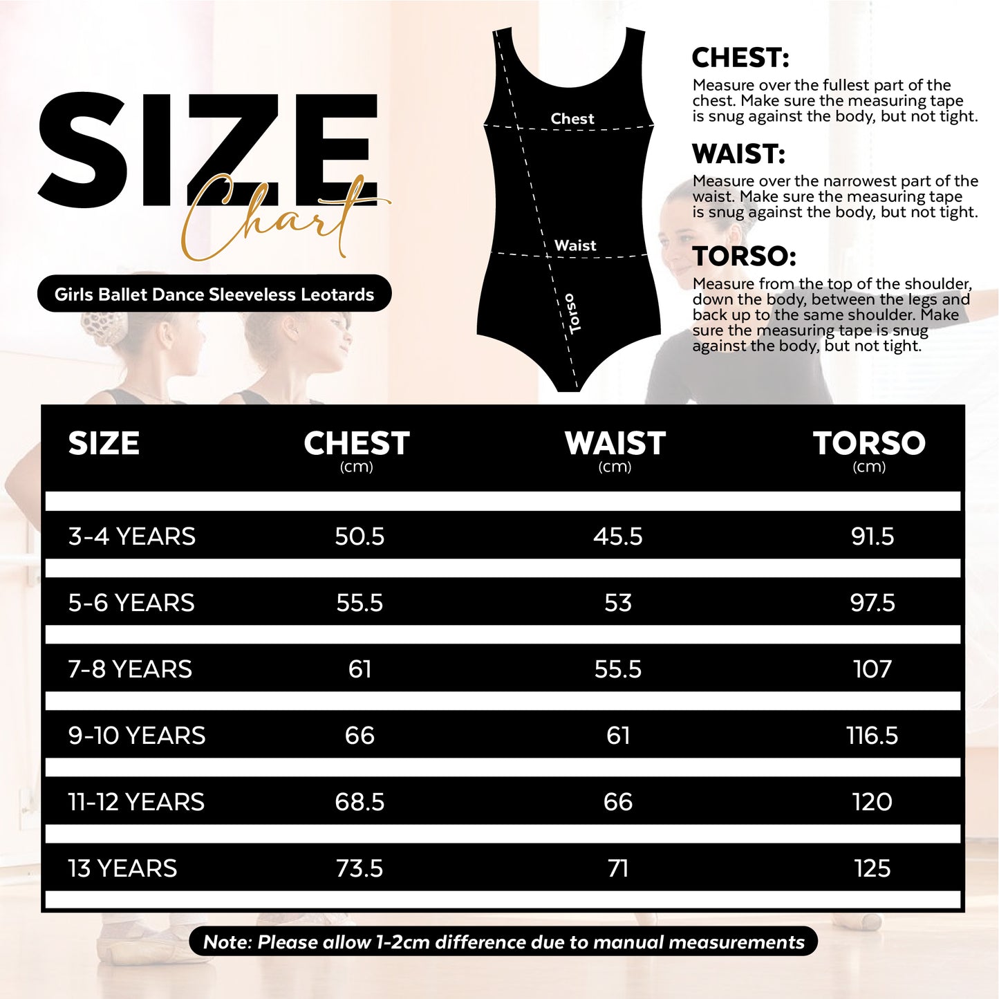 Girls Cotton Wide Strap Pink Sleeveless Leotard