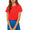 Girls Neon Plain Short Sleeve Microfiber Crop Top