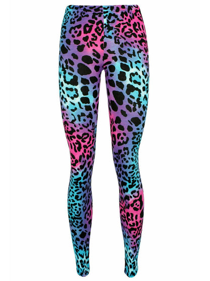Girls Microfibre Leopard Print Full Sleeve Leotard & Legging
