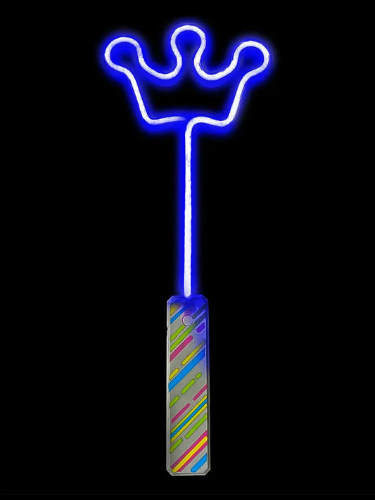 Crown Shape Light Up Wand blue