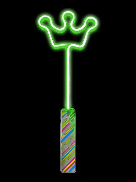Crown Shape Light Up Wand green