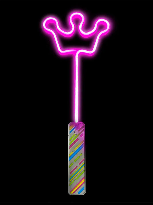 Crown Shape Light Up Wand pink