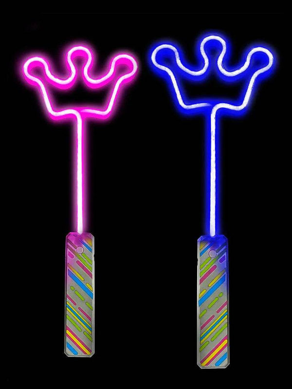 Crown Shape Light Up Wand - thefancydress.co.uk