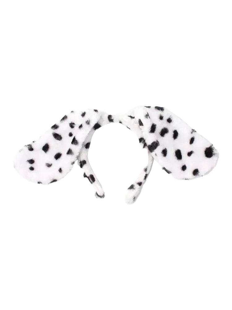 Dalmatian Dog Ears Alice Band - thefancydress.co.uk