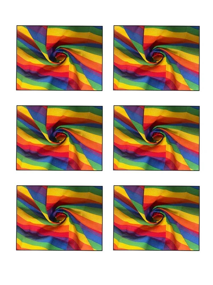 Deluxe Pride Fancy Dress Accessories – Rainbow Bandana - thefancydress.co.uk