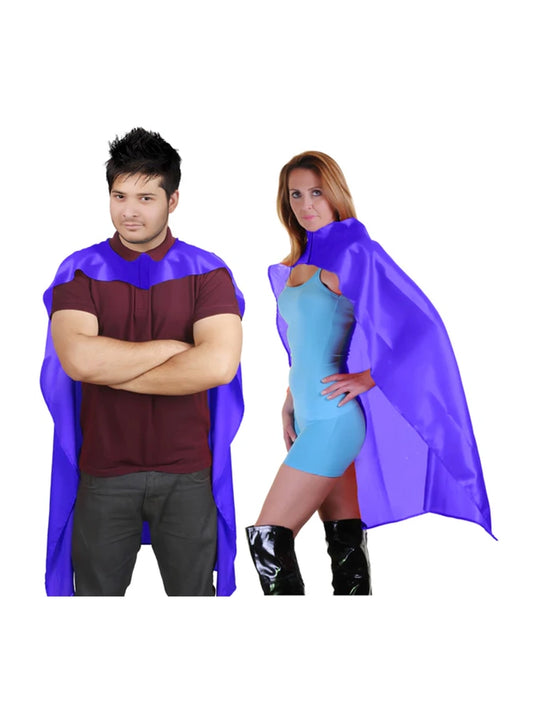 Deluxe Satin Superhero Cape purple