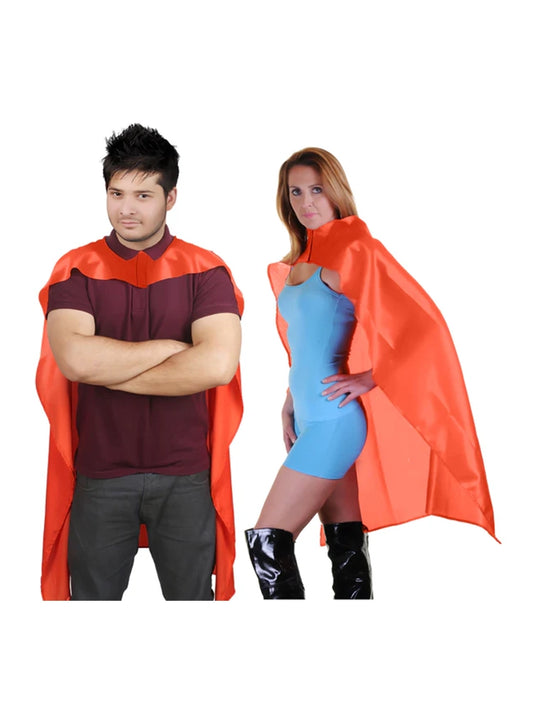 Deluxe Satin Superhero Cape orange