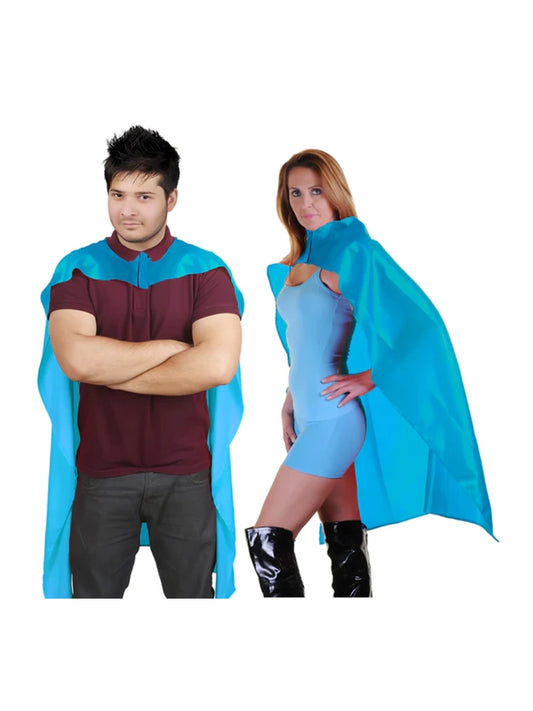 Deluxe Satin Superhero Cape turquoise