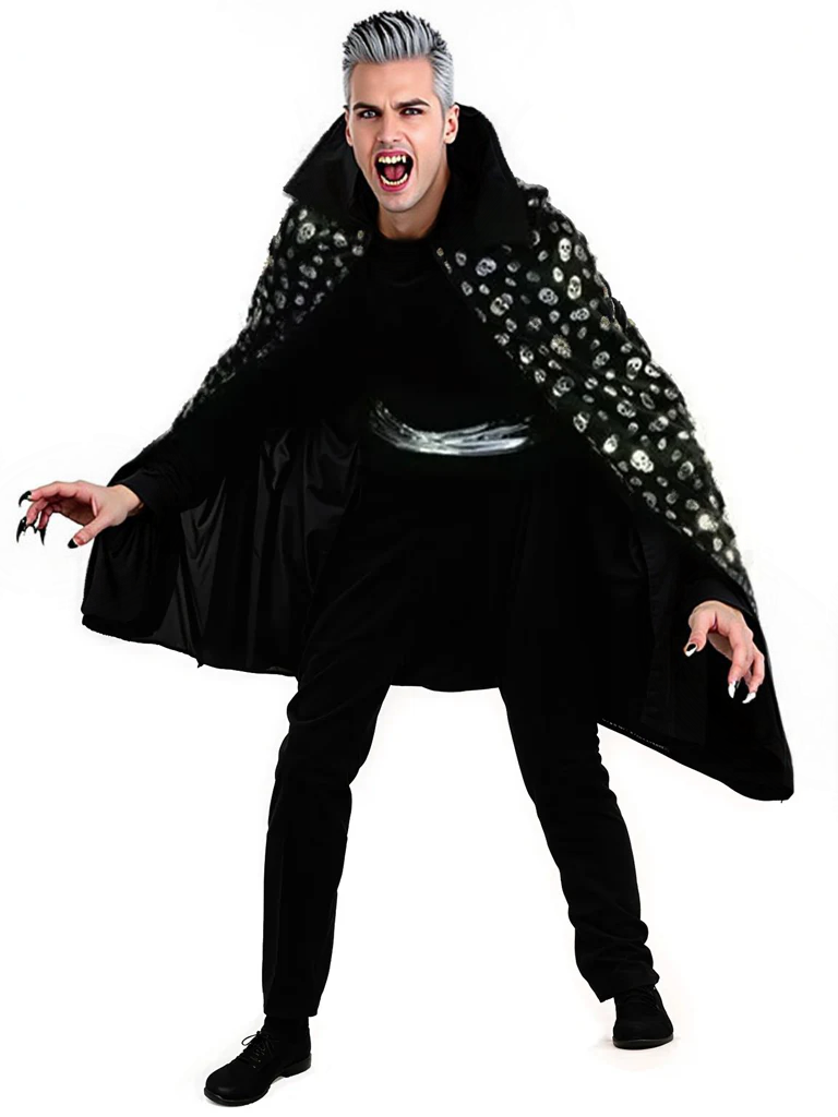 Demon Vampire Cape With Belt