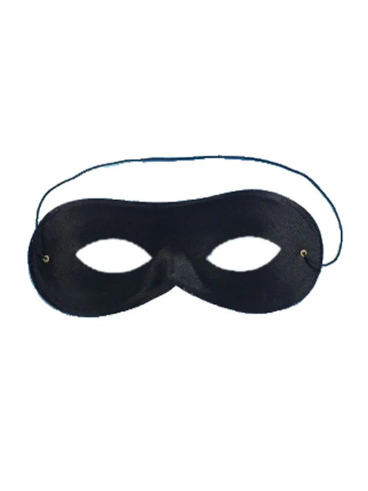 Ladies Domino Shape Theme Party Festival Cloth Eye Mask black
