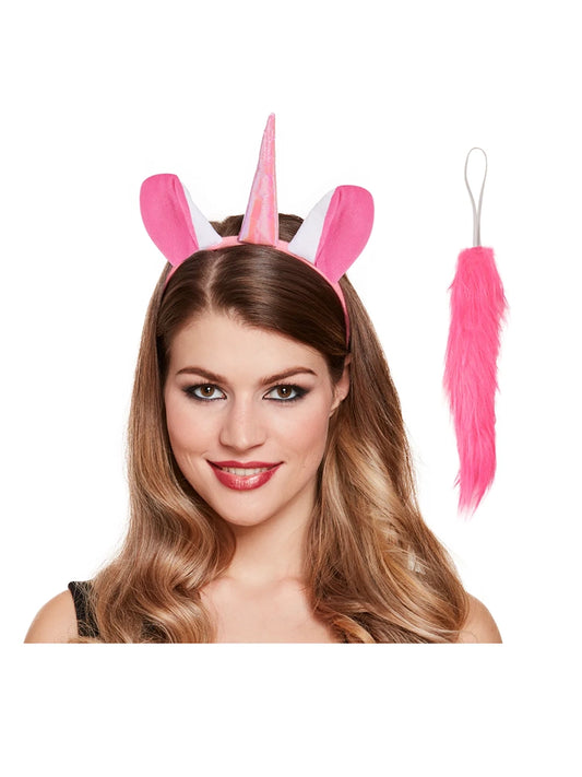 Easter Unicorn Set 2-Piece Pink Costume Accessory Kit