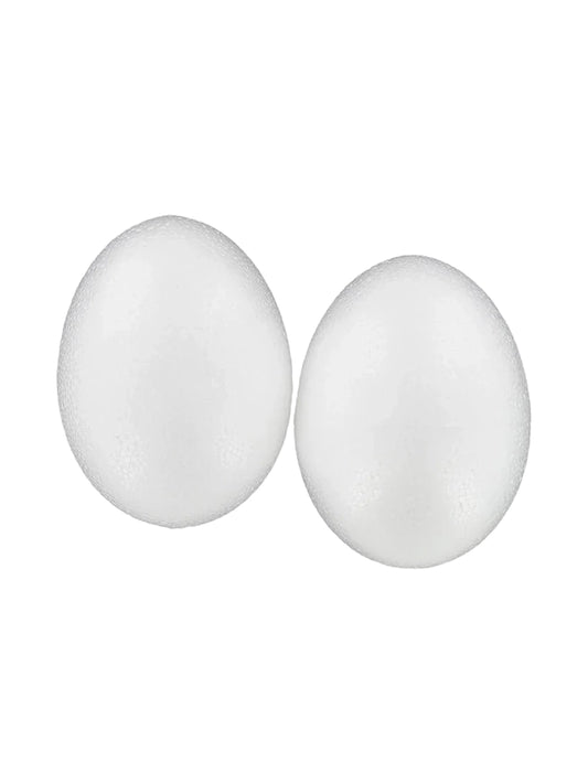 Easter, 14cm Height Foam White Fake Eggs For Decoratation