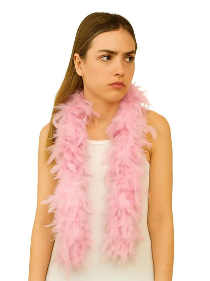 Elegant Festival Baby Pink Feather Boa – 150cm