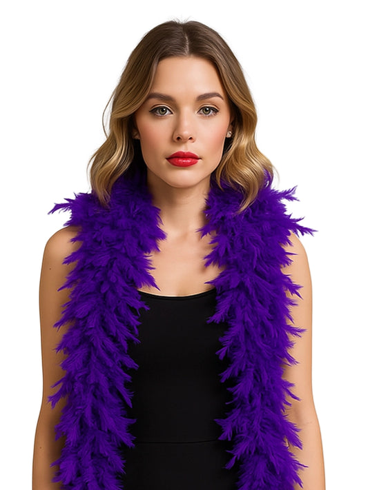 Elegant Festival Purple Feather Boa – 150cm
