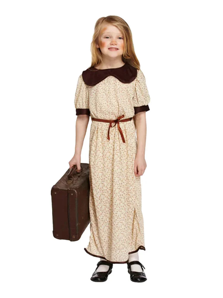 Evacuee Girl Fancy Dress Costume 2