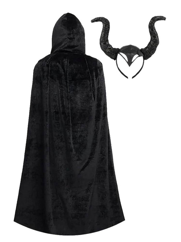Evil Queen Horn And Cape Set - thefancydress.co.uk