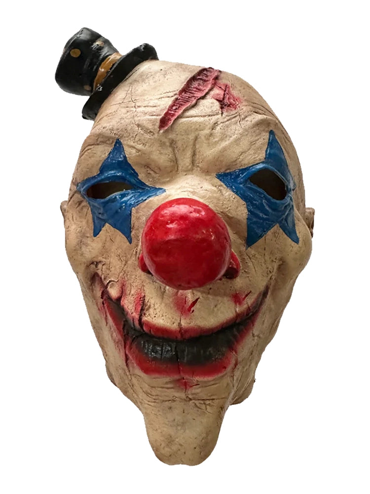 Halloween Scary Evil Joker Latex Full Head Clown Masks biege
