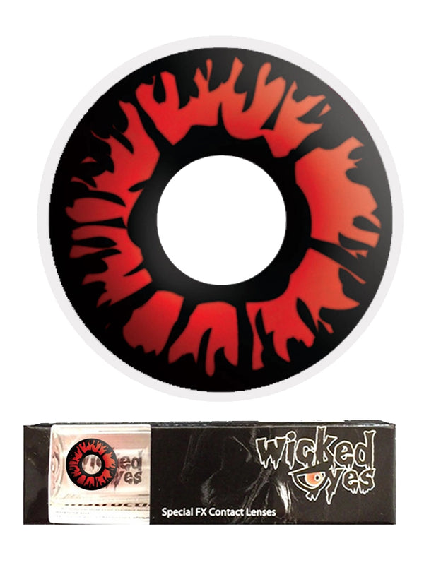 Explosion Red Daily Fashion Contact Lenses