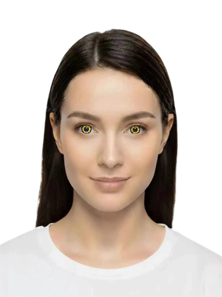 Explosion Yellow Daily Fashion Contact Lenses