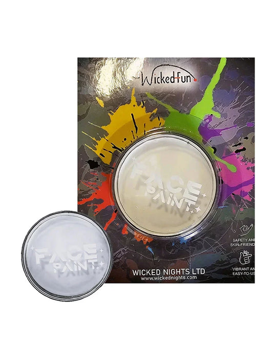 Halloween Clown Face & Body Makeup Paint Kit white
