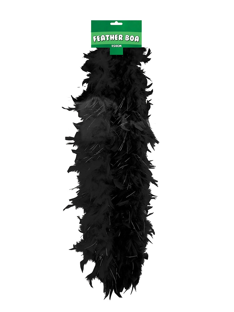 Feather Boa 150cm Black