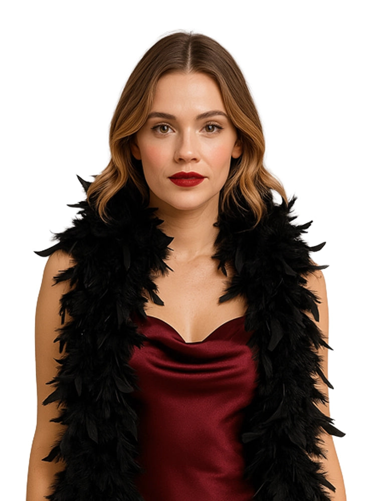 Feather Boa 150cm Black