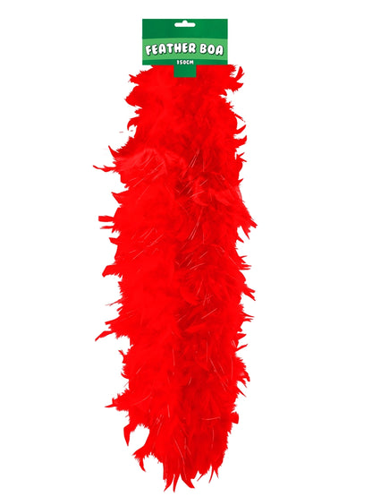 Feather Boa 150cm Red