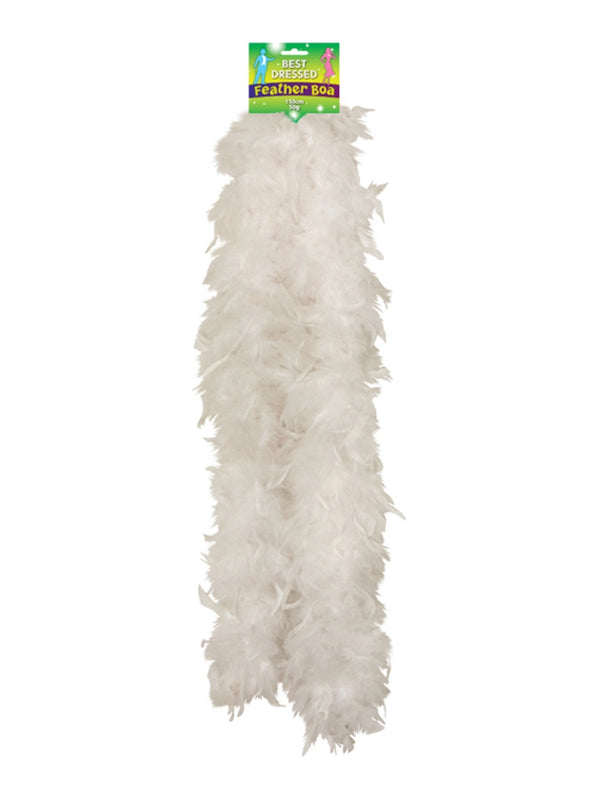 Feather Boa 150cm White