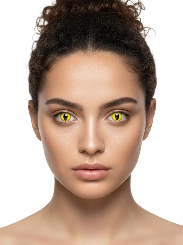 Feline (Predator) Yellow Daily Fashion Contact Lenses