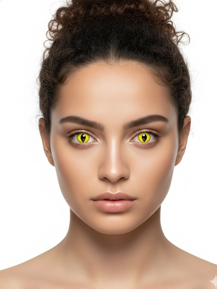 Feline (Predator) Yellow Daily Fashion Contact Lenses