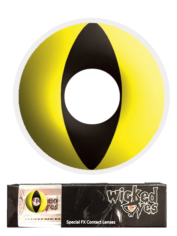 Feline (Predator) Yellow Daily Fashion Contact Lenses