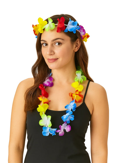 Festival Two Tone Multi Colour Lei Set